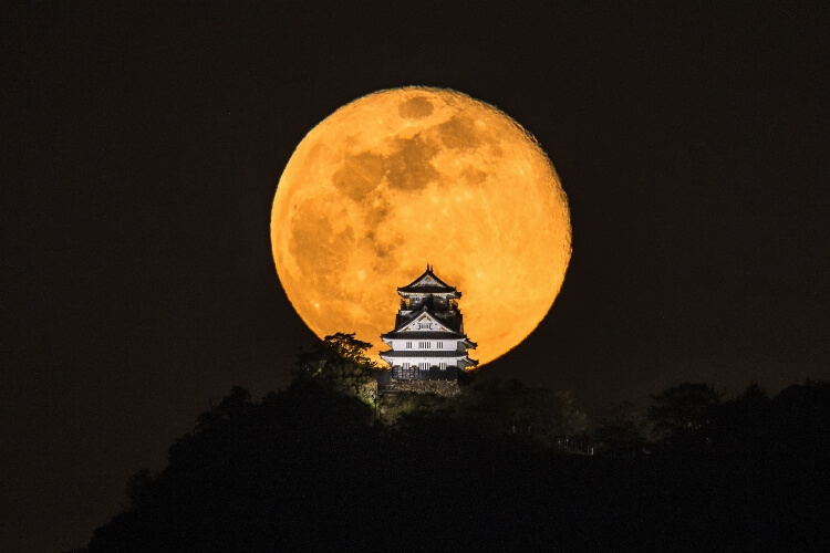 月と岐阜 イメージ